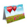 Heart Hot Air Balloons card