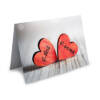 wooden hearts card