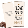 love you to pieces chocolate bar