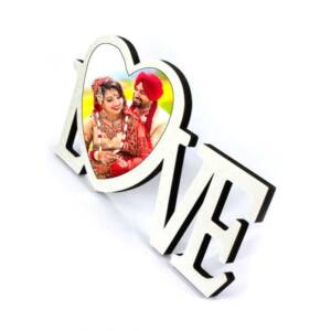 Love Shape Globality MDF Photo Frame