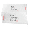 Pillowcase Set – Mr. & Mrs. Right