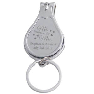 Wedding Favor Nail Clipper Keychain