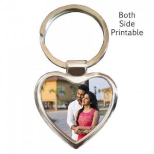 metal heart shaped key ring