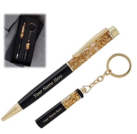 pen & keychain with your name