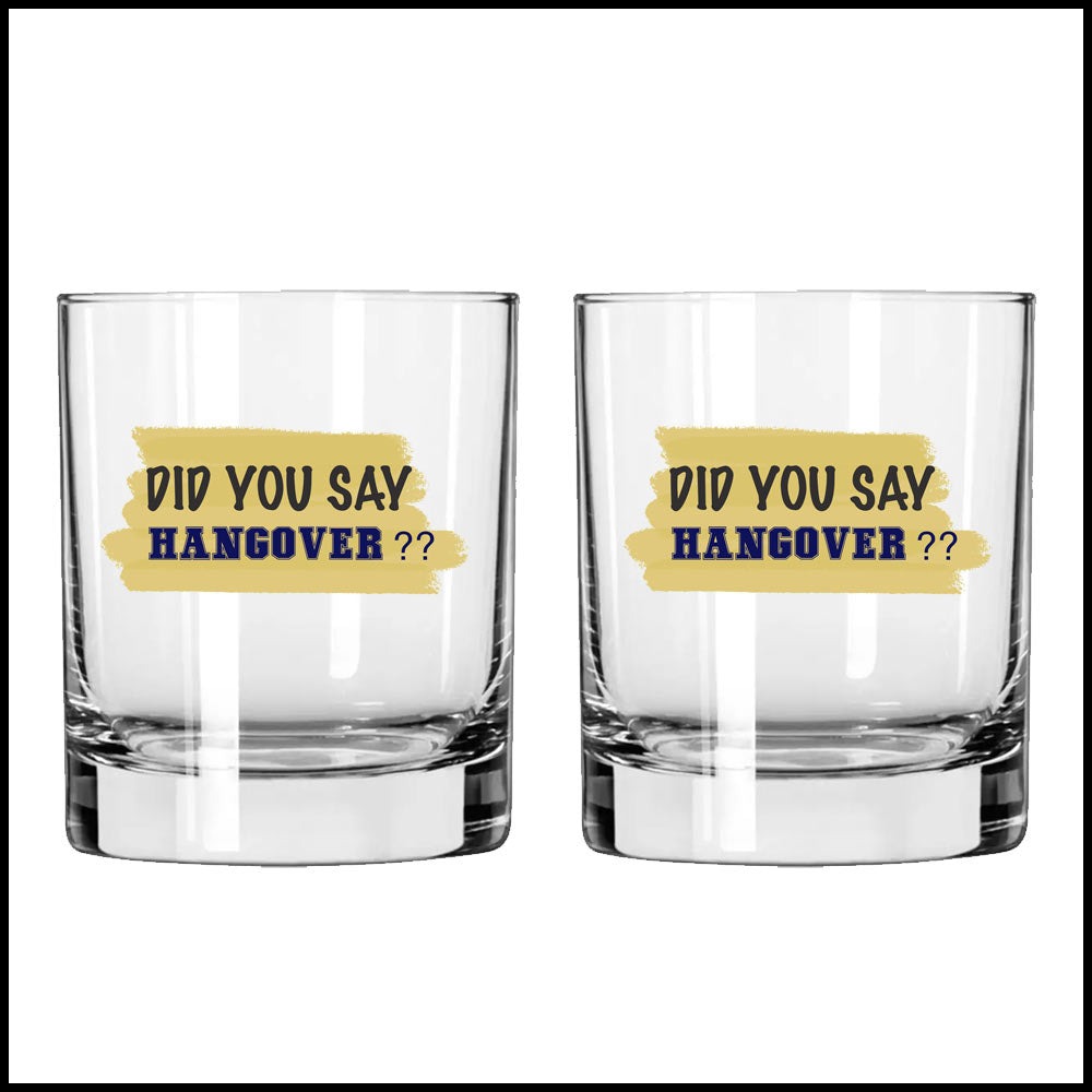 transparent whisky glasses