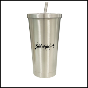 stainless steel tumbler with straw