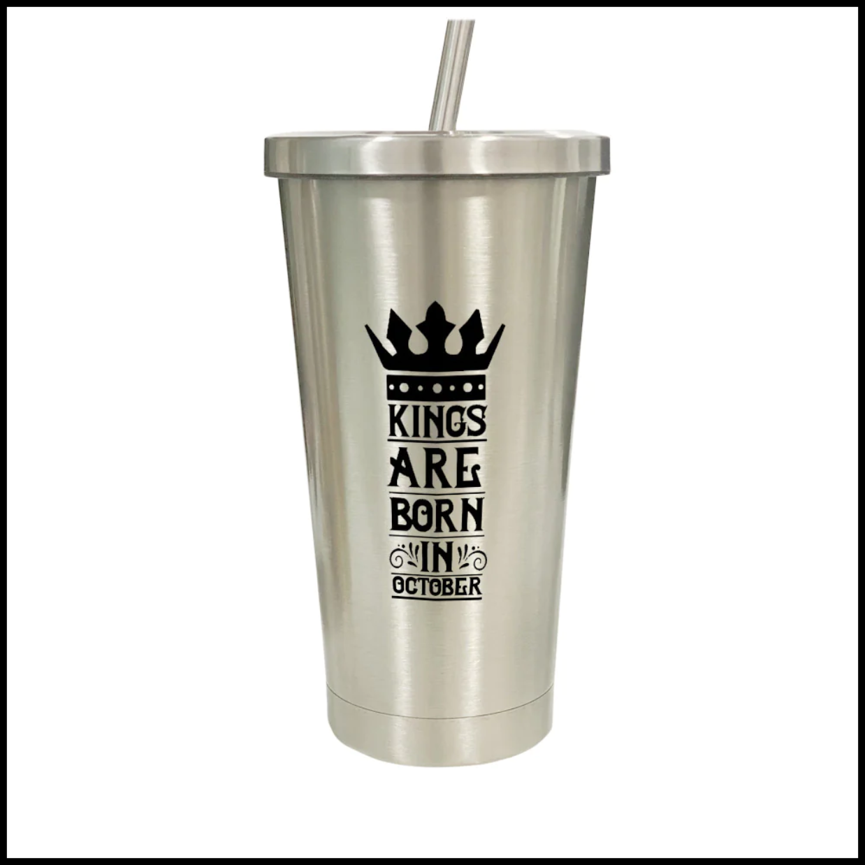 stainless steel tumbler with straw for boys