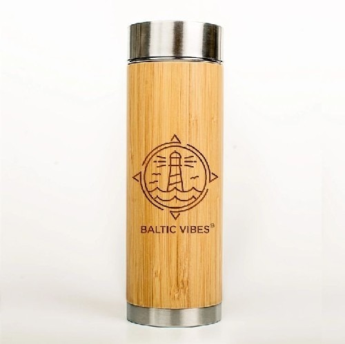 wooden water bottle